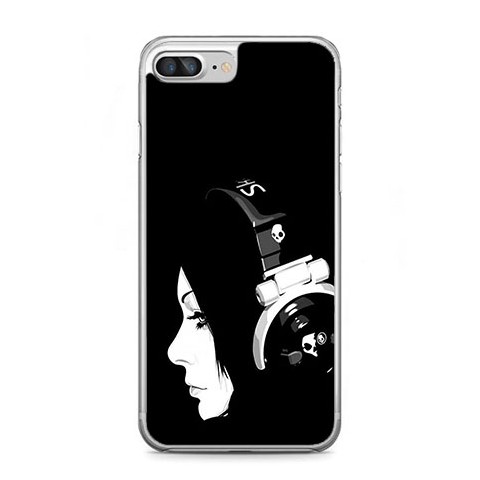 Etui na telefon iPhone 7 Plus - słuchająca muzyki.