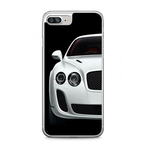 Etui na telefon iPhone 7 Plus - biały samochód.