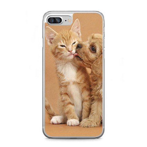 Etui na telefon iPhone 7 Plus - zakochane szczeniaki.