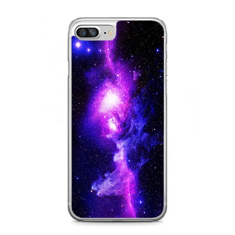 Etui na telefon iPhone 7 Plus - fioletowa galaktyka.