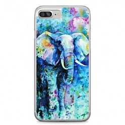 Etui na telefon iPhone 7 Plus - kolorowy słoń.