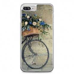 Etui na telefon iPhone 7 Plus - rower z kwiatami.