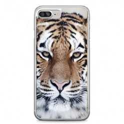 Etui na telefon iPhone 7 Plus - biały tygrys.