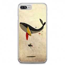 Etui na telefon iPhone 7 Plus - pływający wieloryb.