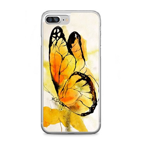 Etui na telefon iPhone 7 Plus - motyl watercolor.