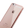 Platynowane etui na iPhone 6 / 6s silikon SLIM - różowy.