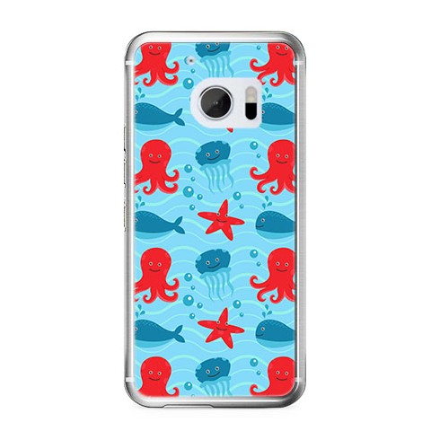 Etui na telefon HTC 10 - morskie zwierzaki.