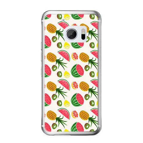 Etui na telefon HTC 10 - arbuzy i ananasy.