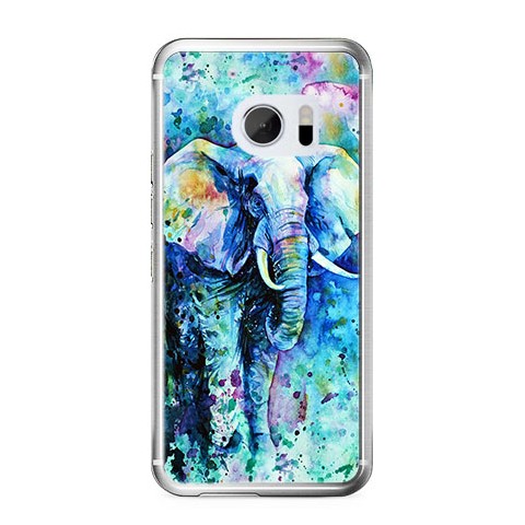 Etui na telefon HTC 10 - kolorowy słoń.