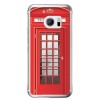 Etui na telefon HTC 10 - czerwona budka telefoniczna.