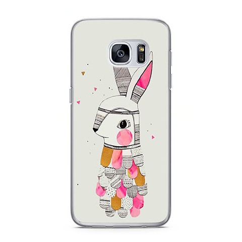 Etui na telefon Samsung Galaxy S7 - kolorowy królik.