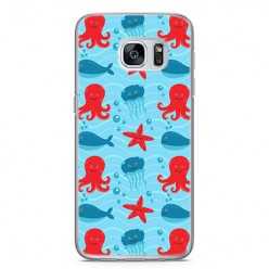 Etui na telefon Samsung Galaxy S7 - morskie zwierzaki.