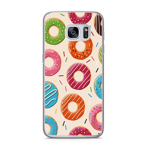 Etui na telefon Samsung Galaxy S7 - kolorowe pączki.