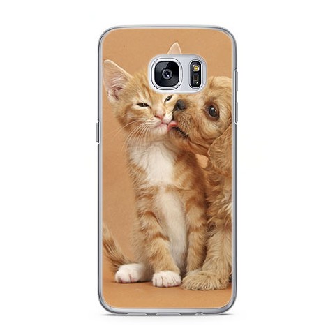 Etui na telefon Samsung Galaxy S7 - zakochane szczeniaki.