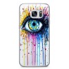 Etui na telefon Samsung Galaxy S7 - kolorowe oko watercolor.