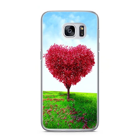 Etui na telefon Samsung Galaxy S7 - serce z drzewa.