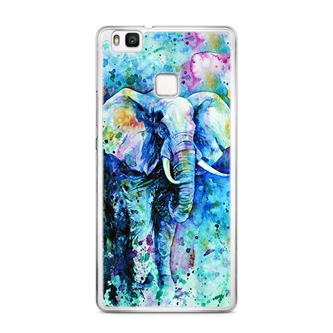 Etui na telefon Huawei P9 Lite - kolorowy słoń.