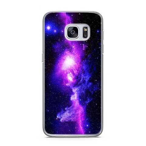 Etui na telefon Samsung Galaxy S7 - fioletowa galaktyka.