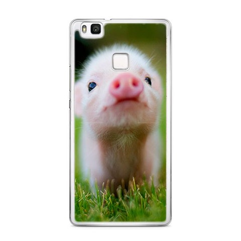 Etui na telefon Huawei P9 Lite - mała świnka.
