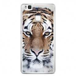 Etui na telefon Huawei P9 Lite - biały tygrys.