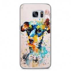 Etui na telefon Samsung Galaxy S7 - szczeniak watercolor.