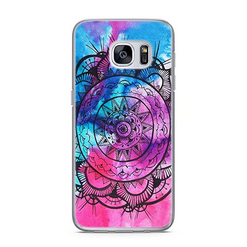 Etui na telefon Samsung Galaxy S7 - rozeta watercolor.