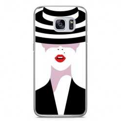 Etui na telefon Samsung Galaxy S7 - kobieta w kapeluszu.