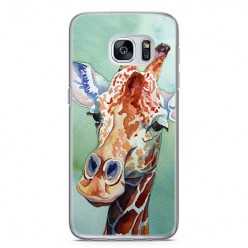 Etui na telefon Samsung Galaxy S7 - żyrafa watercolor.