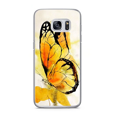 Etui na telefon Samsung Galaxy S7 - motyl watercolor.