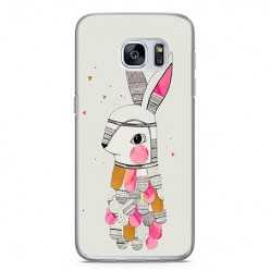 Etui na telefon Samsung Galaxy S7 Edge - kolorowy królik.