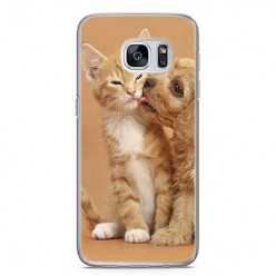 Etui na telefon Samsung Galaxy S7 Edge - zakochane szczeniaki.