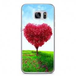Etui na telefon Samsung Galaxy S7 Edge - serce z drzewa.