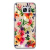 Etui na telefon Samsung Galaxy S7 Edge - kolorowe kwiaty.
