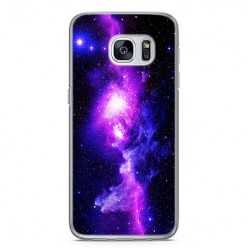 Etui na telefon Samsung Galaxy S7 Edge - fioletowa galaktyka.