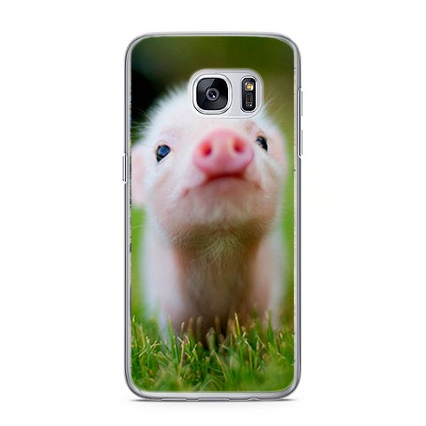 Etui na telefon Samsung Galaxy S7 Edge - mała świnka.