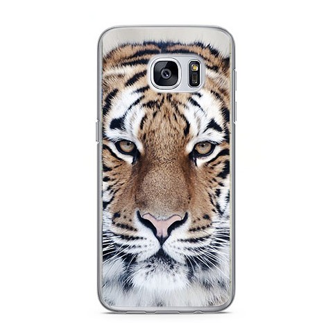 Etui na telefon Samsung Galaxy S7 Edge - biały tygrys.
