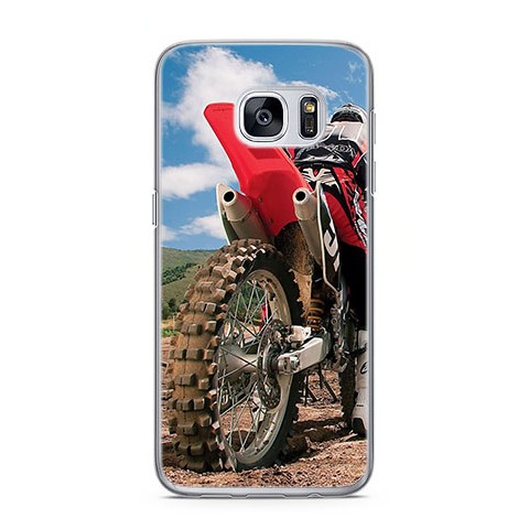Etui na telefon Samsung Galaxy S7 Edge - motocykl cross.