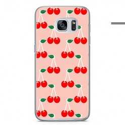 Etui na telefon Samsung Galaxy S7 Edge - czerwone wisienki.