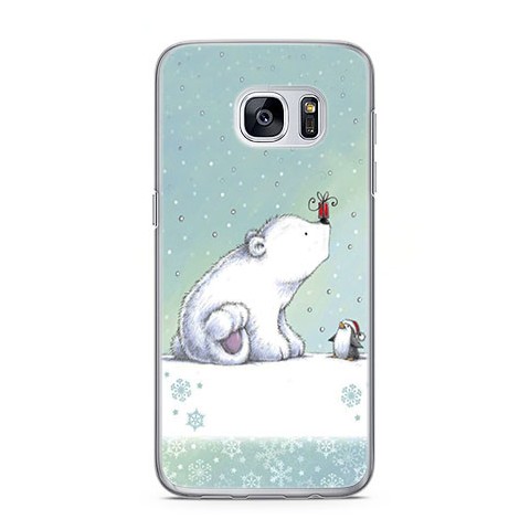 Etui na telefon Samsung Galaxy S7 Edge - polarne zwierzaki.