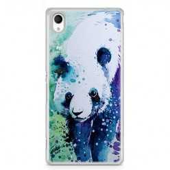 Etui na telefon Sony Xperia XA - miś panda watercolor.
