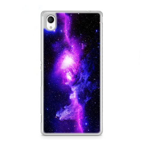 Etui na telefon Sony Xperia XA - fioletowa galaktyka.