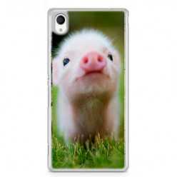 Etui na telefon Sony Xperia XA - mała świnka.