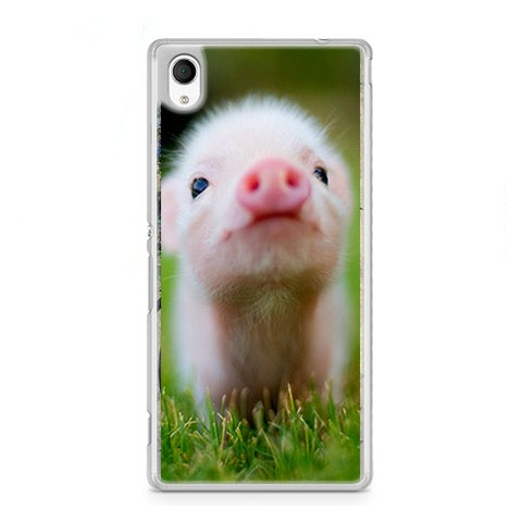 Etui na telefon Sony Xperia XA - mała świnka.