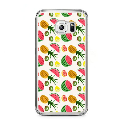 Etui na telefon Samsung Galaxy S6 - arbuzy i ananasy.