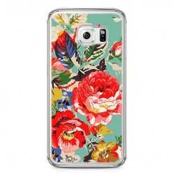 Etui na telefon Samsung Galaxy S6 - kolorowe róże.