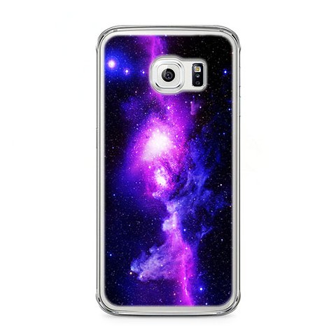 Etui na telefon Samsung Galaxy S6 - fioletowa galaktyka.