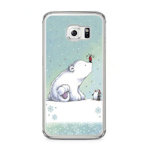 Etui na telefon Samsung Galaxy S6 - polarne zwierzaki.