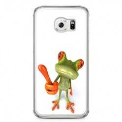 Etui na telefon Samsung Galaxy S6 - zabawna żaba 3d.