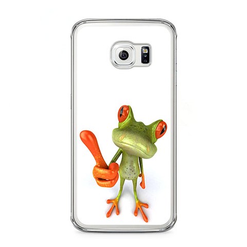 Etui na telefon Samsung Galaxy S6 - zabawna żaba 3d.