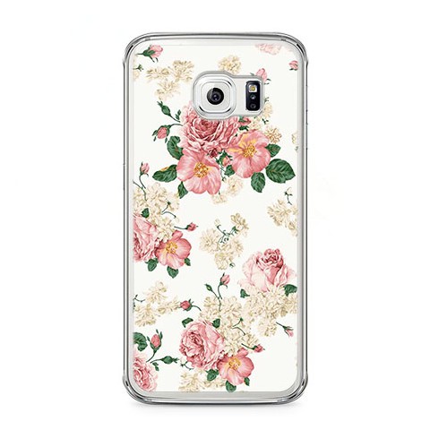 Etui na telefon Samsung Galaxy S6 - kolorowe polne kwiaty.